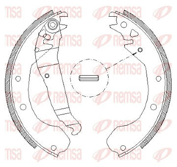 Sada brzdových čelistí REMSA 4090.00