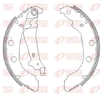 Brzdové pakny REMSA 4092.00