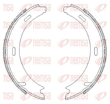 Brzdová čelist, parkovací brzda REMSA 4093.01