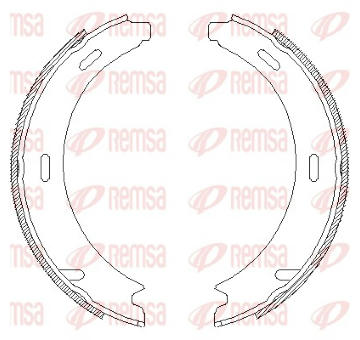 Brzdová čelist, parkovací brzda REMSA 4093.02