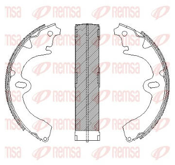 Brzdové pakny REMSA 4097.00