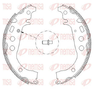 Sada brzdových čelistí REMSA 4101.00