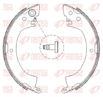 Sada brzdových čelistí REMSA 4122.00
