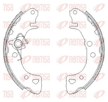 Brzdové pakny REMSA 4126.00