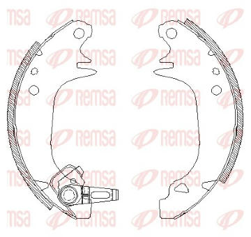 Brzdové pakny REMSA 4130.00