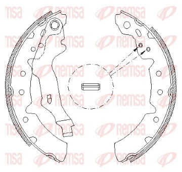 Sada brzdových čelistí REMSA 4131.00
