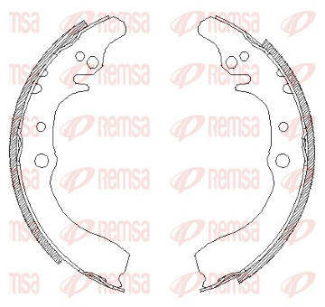Brzdové pakny REMSA 4133.00