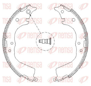Brzdové pakny REMSA 4134.00