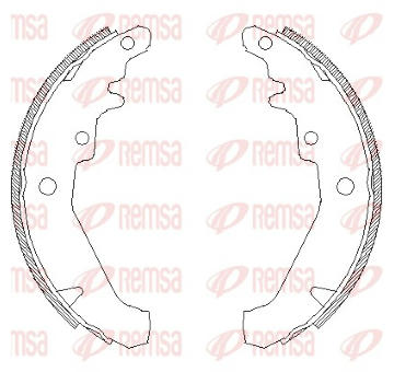 Sada brzdových čelistí REMSA 4139.00