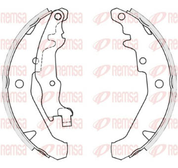 Sada brzdových čelistí REMSA 4139.01