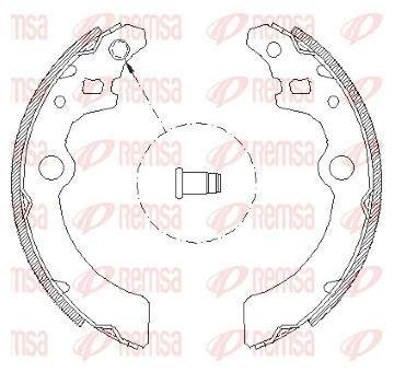 Sada brzdových čelistí REMSA 4143.00
