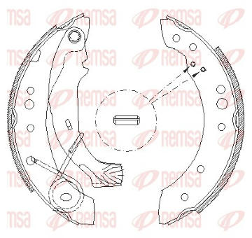 Sada brzdových čelistí REMSA 4149.00