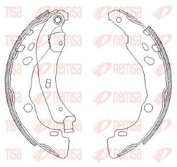 Sada brzdových čelistí REMSA 4152.00