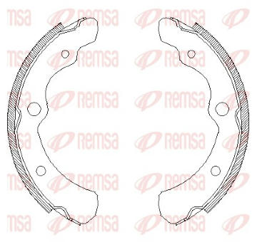 Brzdové pakny REMSA 4165.00