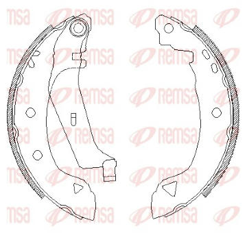 Brzdové pakny REMSA 4182.03