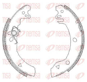 Sada brzdových čelistí REMSA 4186.00