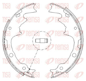 Sada brzdových čelistí REMSA 4188.01