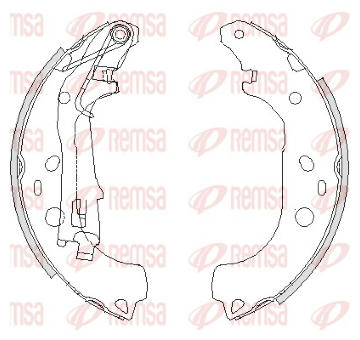 Sada brzdových čelistí REMSA 4206.00