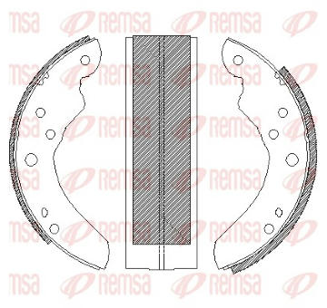 Sada brzdových čelistí REMSA 4214.00