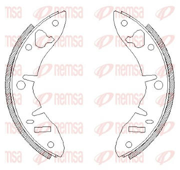 Sada brzdových čelistí REMSA 4220.00