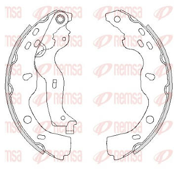 Sada brzdových čelistí REMSA 4227.00
