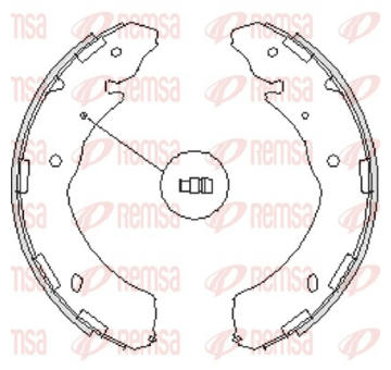 Sada brzdových čelistí REMSA 4236.00
