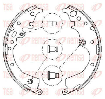 Brzdové pakny REMSA 4239.00