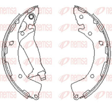 Sada brzdových čelistí REMSA 4248.00