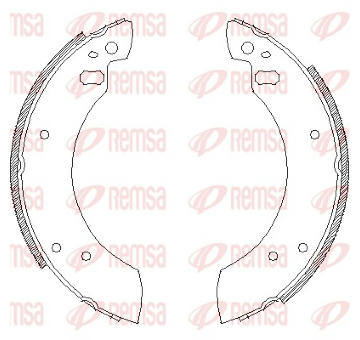 Sada brzdových čelistí REMSA 4254.00