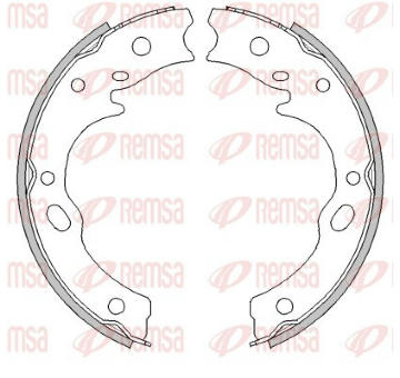 Sada brzdových čelistí, parkovací brzda REMSA 4277.01