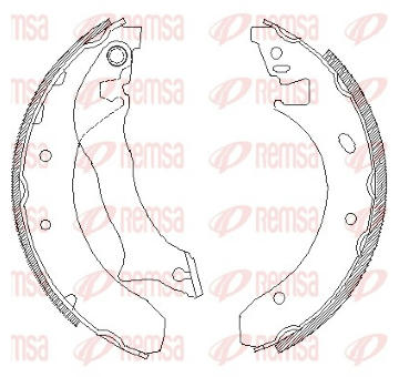Sada brzdových čelistí REMSA 4300.00