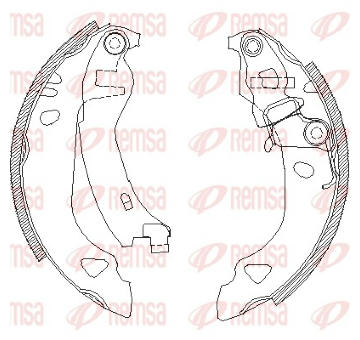 Sada brzdových čelistí REMSA 4302.00