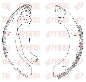 Sada brzdových čelistí REMSA 4304.00