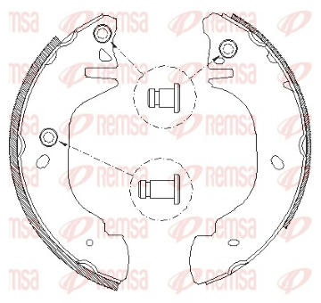 Sada brzdových čelistí REMSA 4305.00