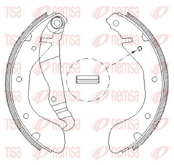 Sada brzdových čelistí REMSA 4307.00