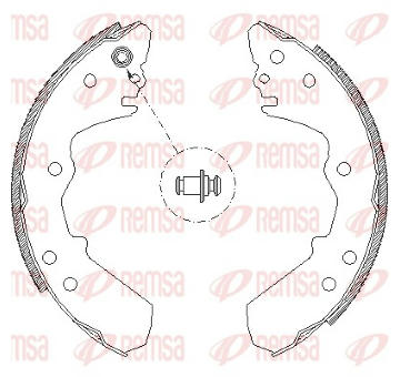 Sada brzdových čelistí REMSA 4316.00
