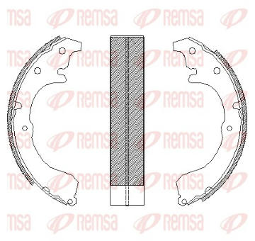 Brzdové pakny REMSA 4321.00