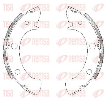 Brzdové pakny REMSA 4328.00