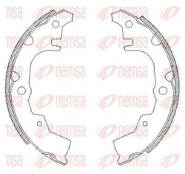 Brzdové pakny REMSA 4340.00
