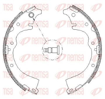 Sada brzdových čelistí REMSA 4360.01