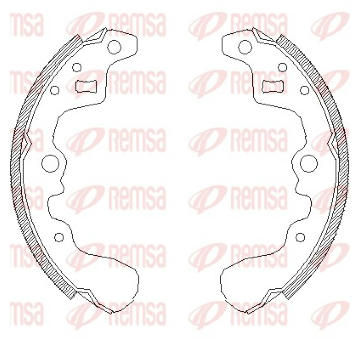 Brzdové pakny REMSA 4385.00