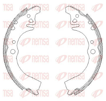 Sada brzdových čelistí REMSA 4389.00