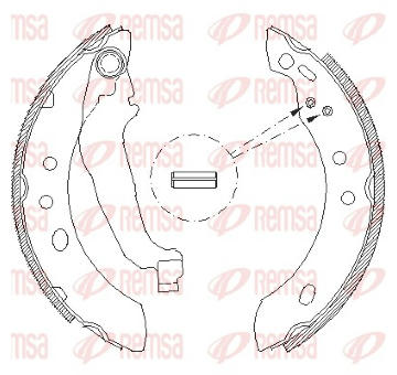 Brzdové pakny REMSA 4394.00