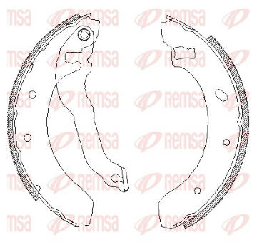 Brzdové pakny REMSA 4395.00