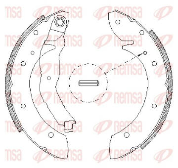 Sada brzdových čelistí REMSA 4396.01