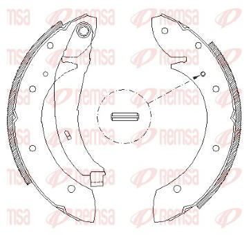 Sada brzdových čelistí REMSA 4396.02
