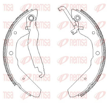 Sada brzdových čelistí REMSA 4403.00