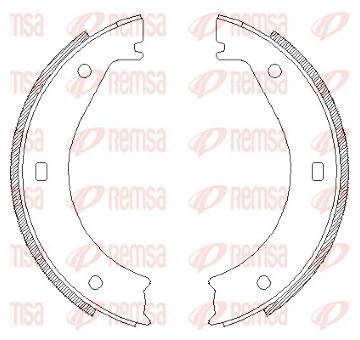 Brzdová čelist, parkovací brzda REMSA 4404.00