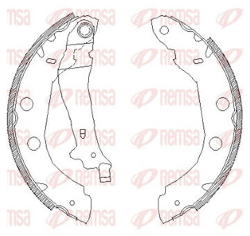 Sada brzdových čelistí REMSA 4415.00