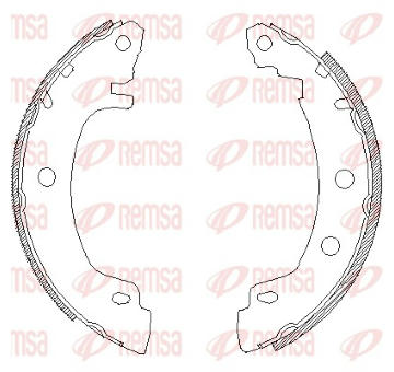 Sada brzdových čelistí REMSA 4416.00